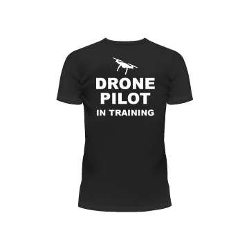 Drone Pilot in Training T-Shirt Back by Los Angeles Aerial Image