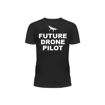 Future Drone Pilot Youth T-shirt Back By Los Angeles Aerial Image